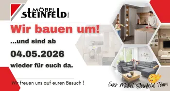 Wir bauen um und sind ab 04.05.2026 wieder für Sie da.